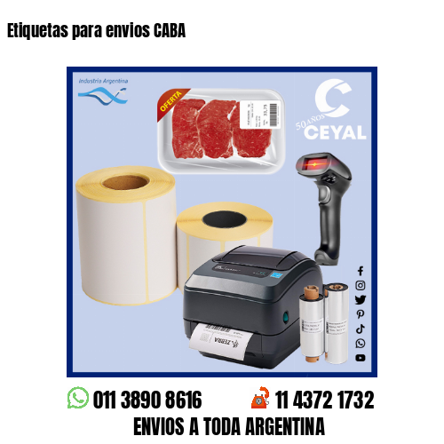 Etiquetas para envios CABA 