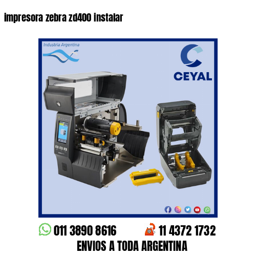 impresora zebra zd400 instalar