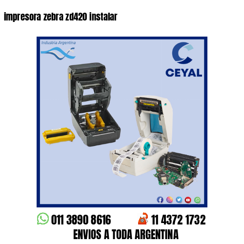 impresora zebra zd420 instalar