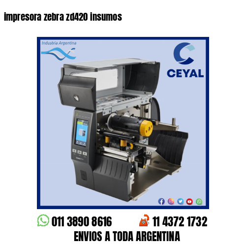 impresora zebra zd420 insumos