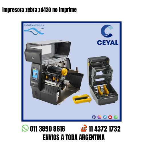 impresora zebra zd420 no imprime