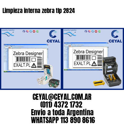 Limpieza interna zebra tlp 2824