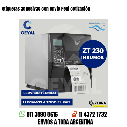 etiquetas adhesivas con envio Pedí cotización