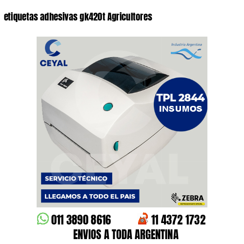 etiquetas adhesivas gk420t Agricultores