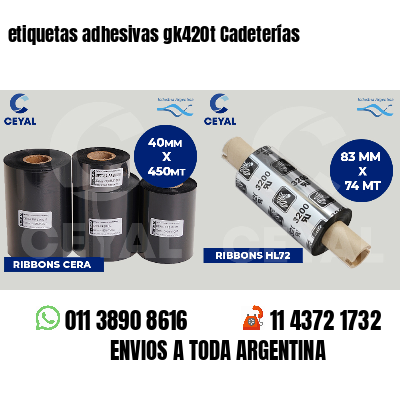 etiquetas adhesivas gk420t Cadeterías