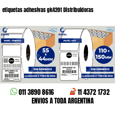 etiquetas adhesivas gk420t Distribuidoras