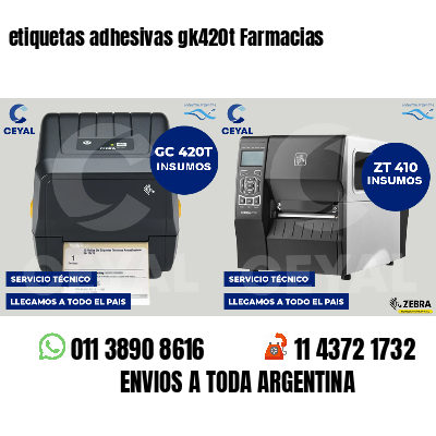 etiquetas adhesivas gk420t Farmacias