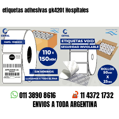 etiquetas adhesivas gk420t Hospitales