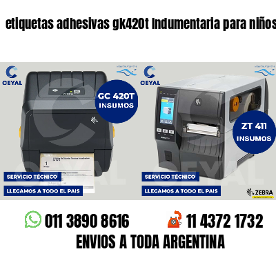 etiquetas adhesivas gk420t Indumentaria para niños