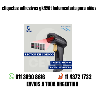 etiquetas adhesivas gk420t Indumentaria para niños