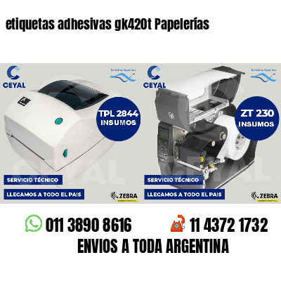 etiquetas adhesivas gk420t Papelerías