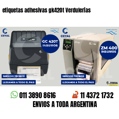 etiquetas adhesivas gk420t Verdulerías