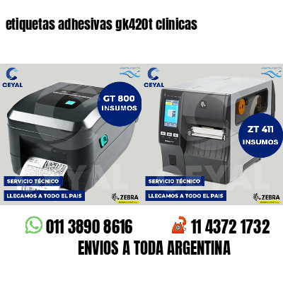 etiquetas adhesivas gk420t clinicas