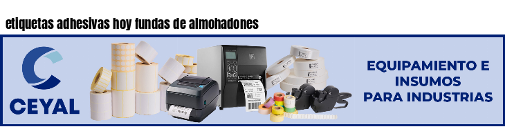 etiquetas adhesivas hoy fundas de almohadones