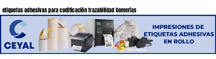 etiquetas adhesivas para codificación trazabilidad Gomerías