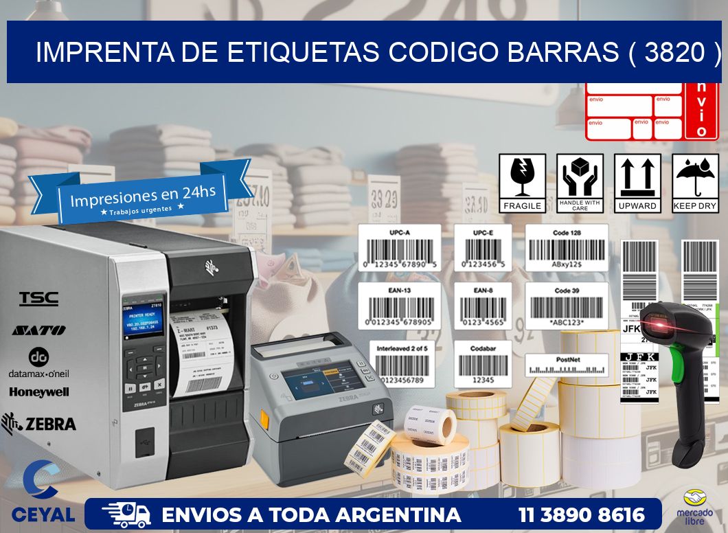 imprenta de etiquetas codigo barras ( 3820 )