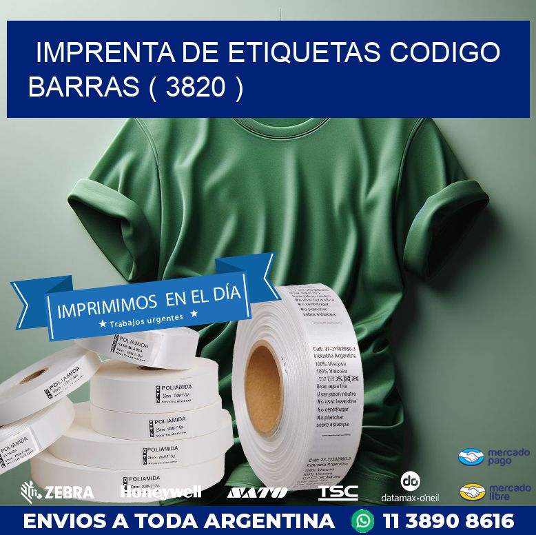 imprenta de etiquetas codigo barras ( 3820 )