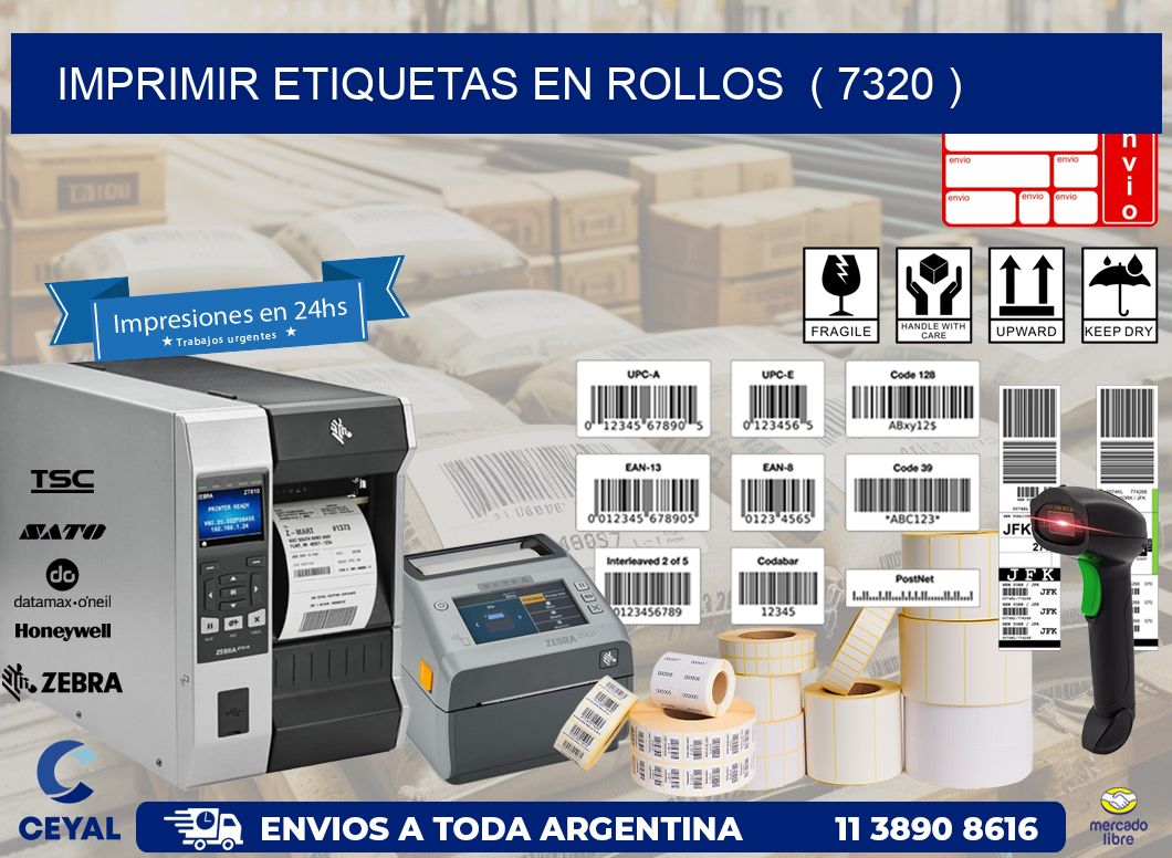 imprimir etiquetas en rollos  ( 7320 )