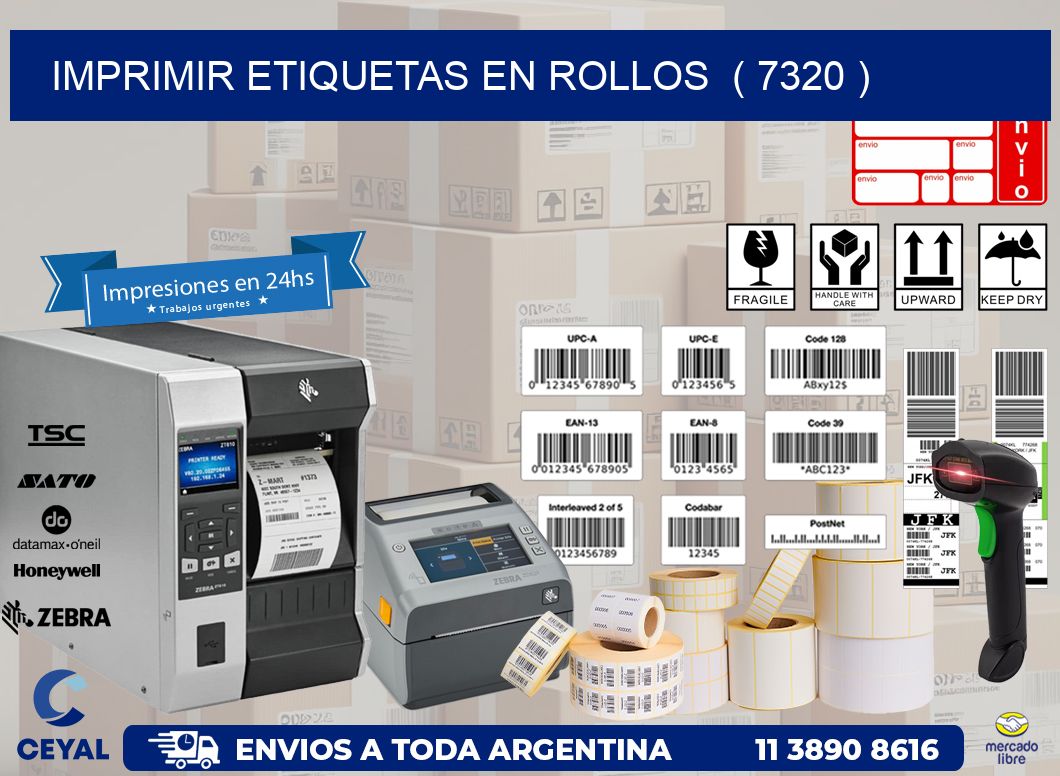 imprimir etiquetas en rollos  ( 7320 )