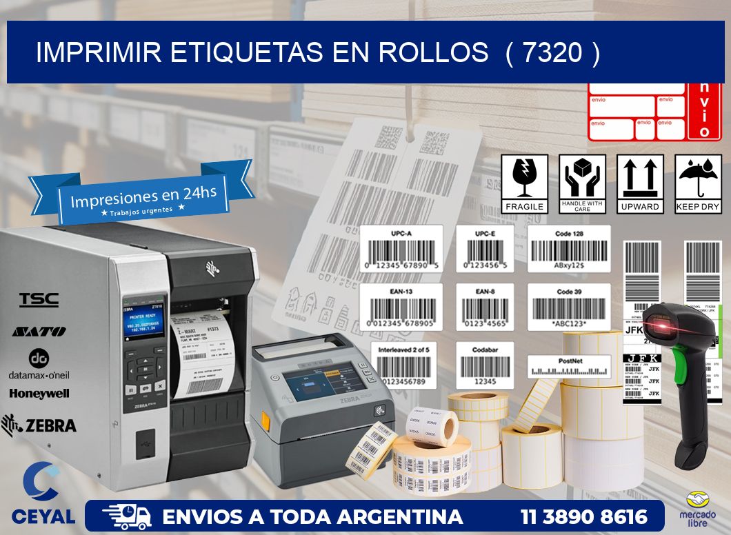 imprimir etiquetas en rollos  ( 7320 )