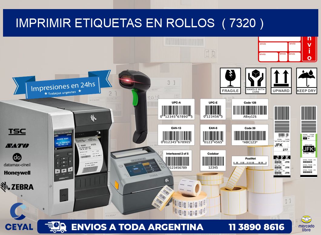 imprimir etiquetas en rollos  ( 7320 )