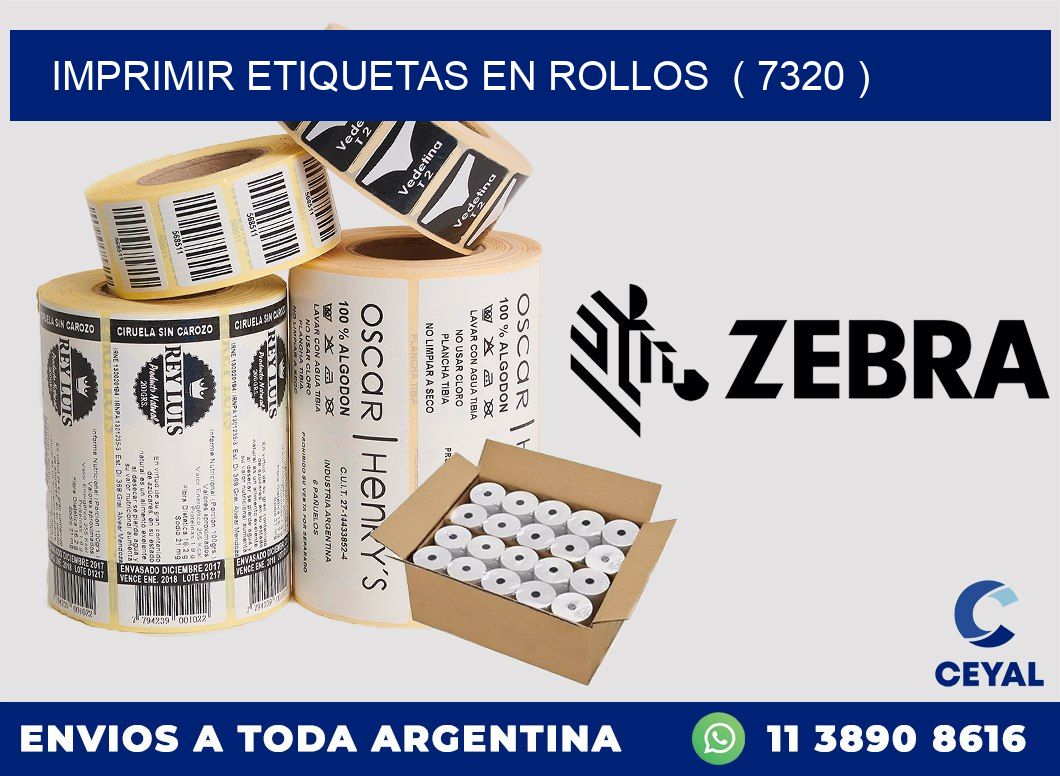 imprimir etiquetas en rollos  ( 7320 )