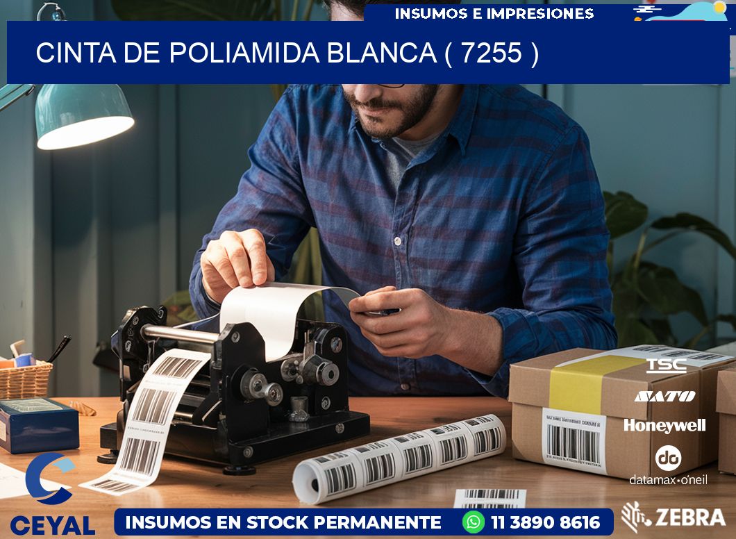 CINTA DE POLIAMIDA BLANCA ( 7255 )