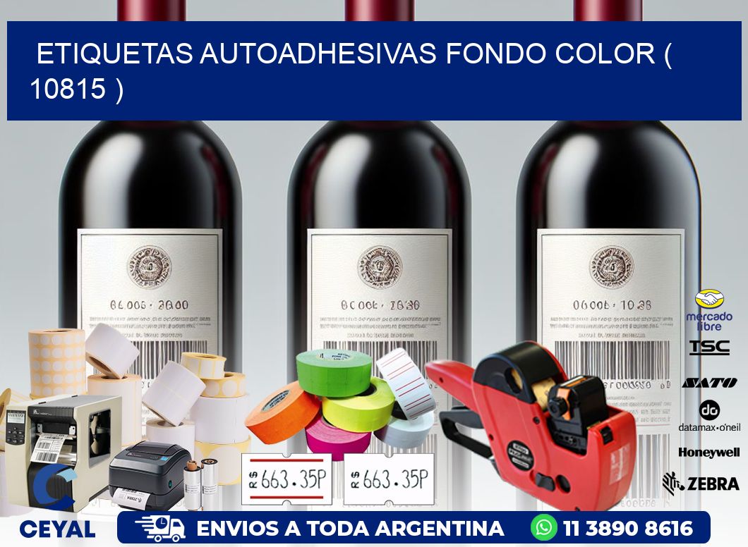 ETIQUETAS AUTOADHESIVAS FONDO COLOR ( 10815 )