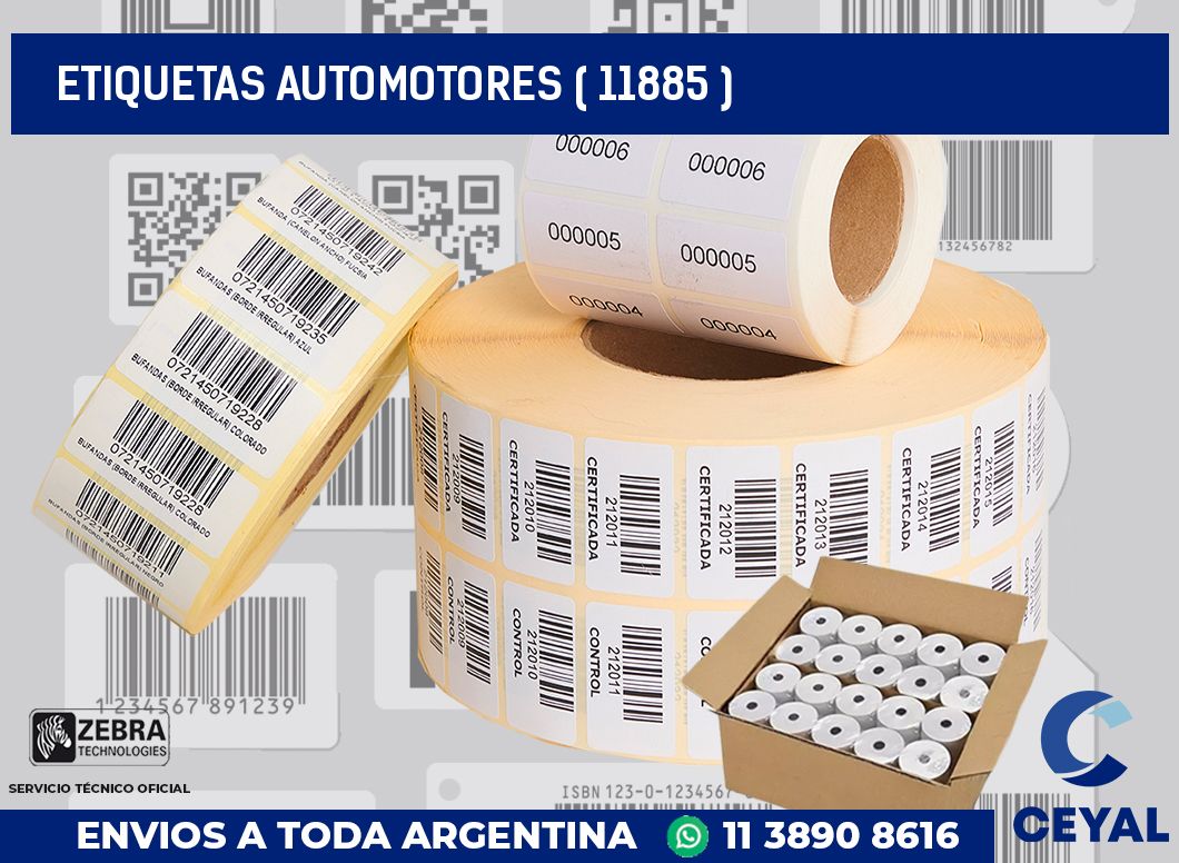 ETIQUETAS AUTOMOTORES ( 11885 )