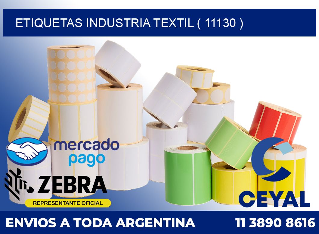 ETIQUETAS INDUSTRIA TEXTIL ( 11130 )