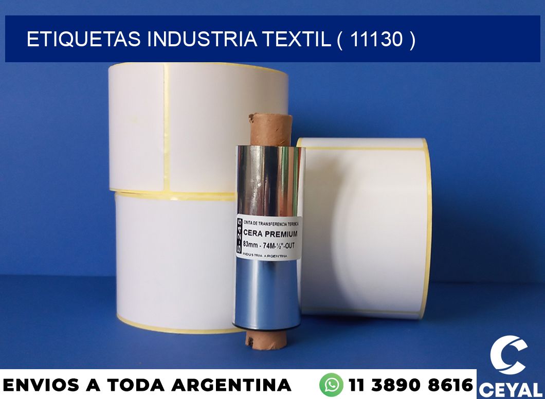 ETIQUETAS INDUSTRIA TEXTIL ( 11130 )