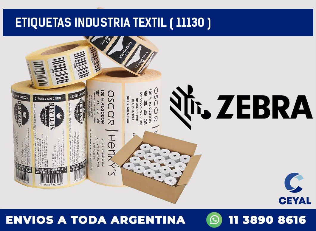 ETIQUETAS INDUSTRIA TEXTIL ( 11130 )