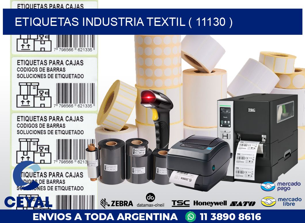 ETIQUETAS INDUSTRIA TEXTIL ( 11130 )