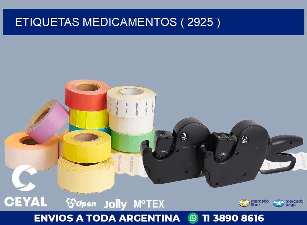 ETIQUETAS MEDICAMENTOS ( 2925 )