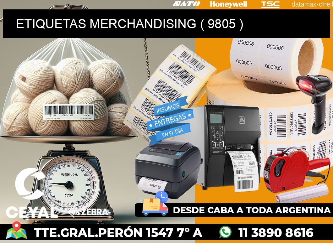 ETIQUETAS MERCHANDISING ( 9805 )