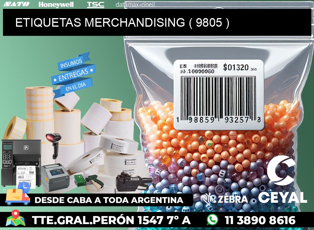 ETIQUETAS MERCHANDISING ( 9805 )