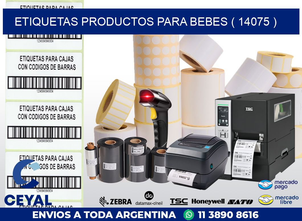 ETIQUETAS PRODUCTOS PARA BEBES ( 14075 )